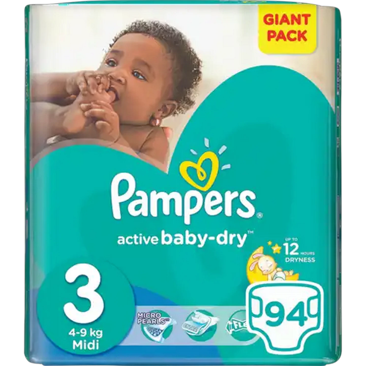 Image of Pampers 4-9kg Active Fit Midi Diapers 94 Pack
