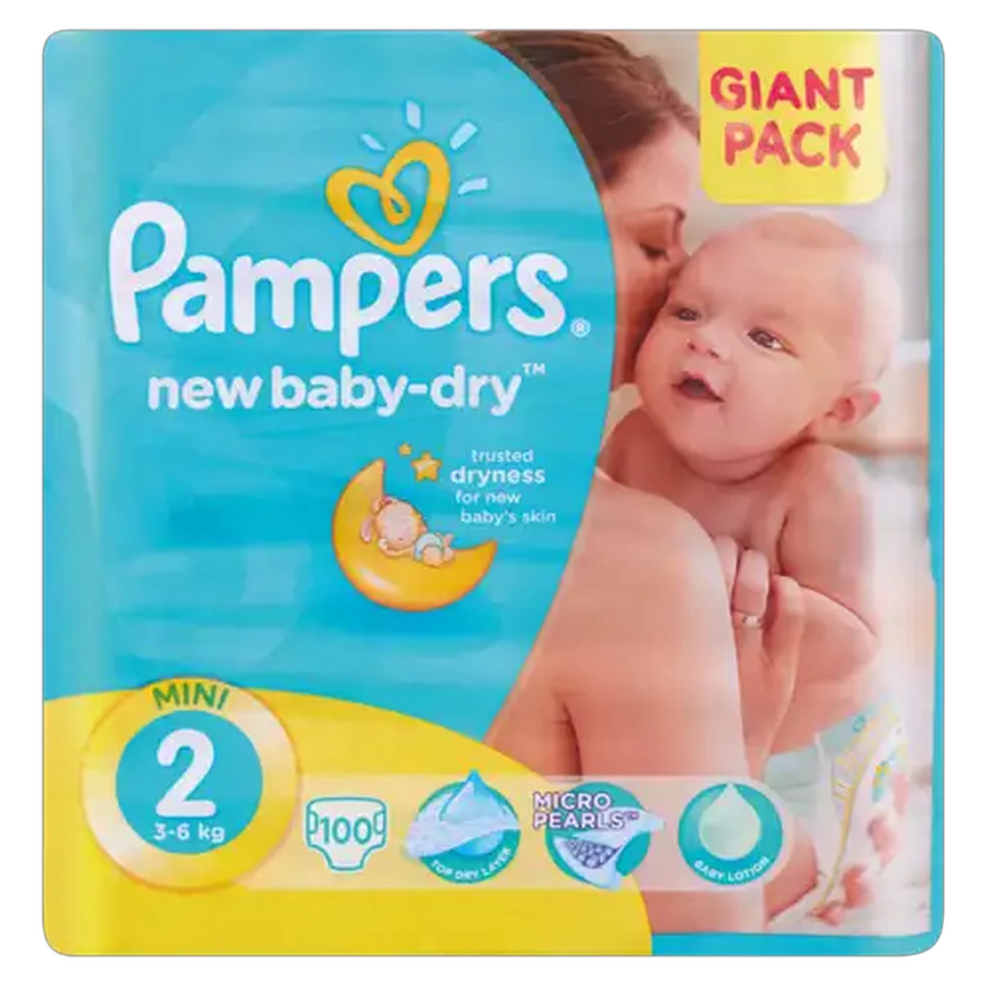 Image of Pampers Mini Size 2 3-6kg Diapers 100 Pack