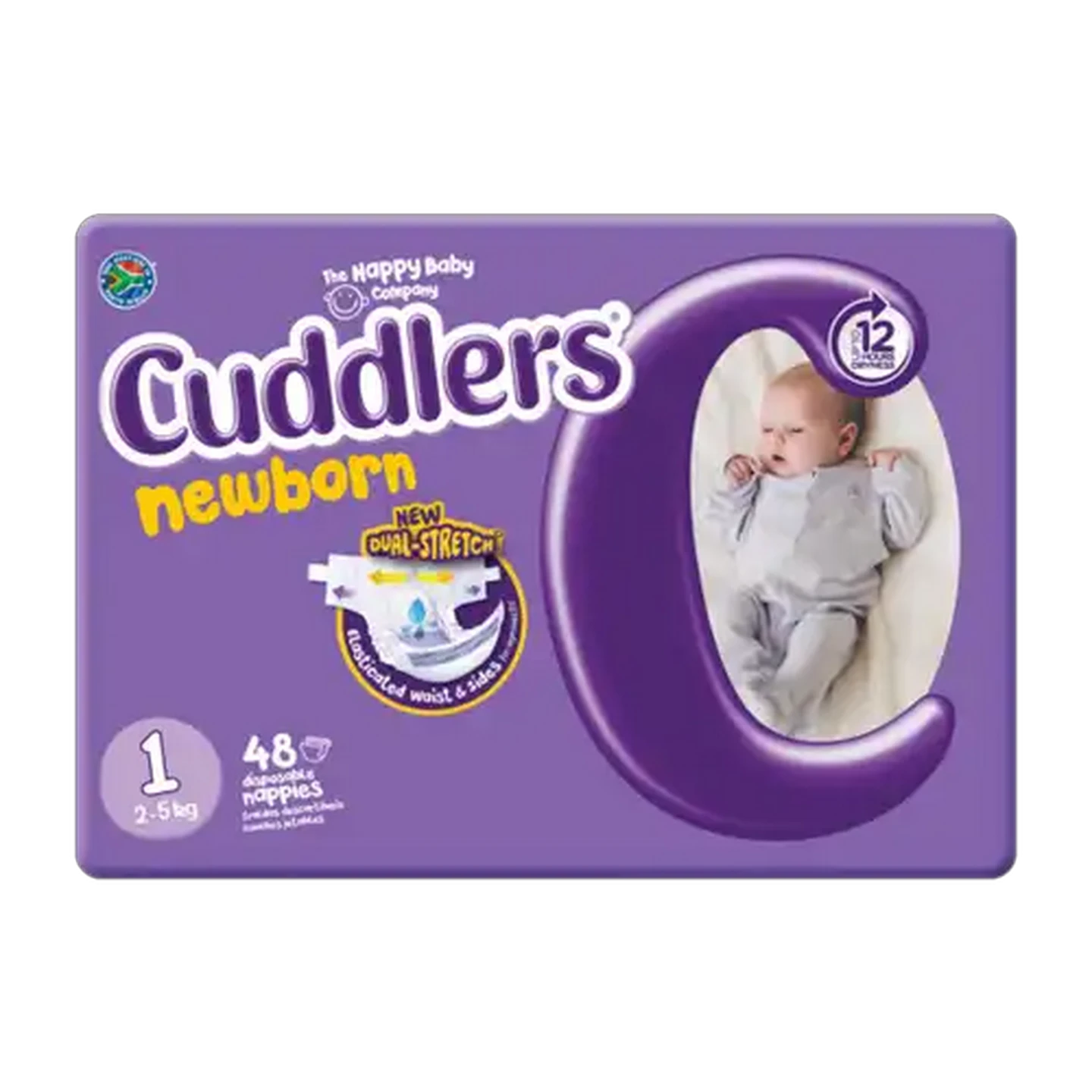Image of Cuddlers Newborn Size 1 Nappies 48 Pack