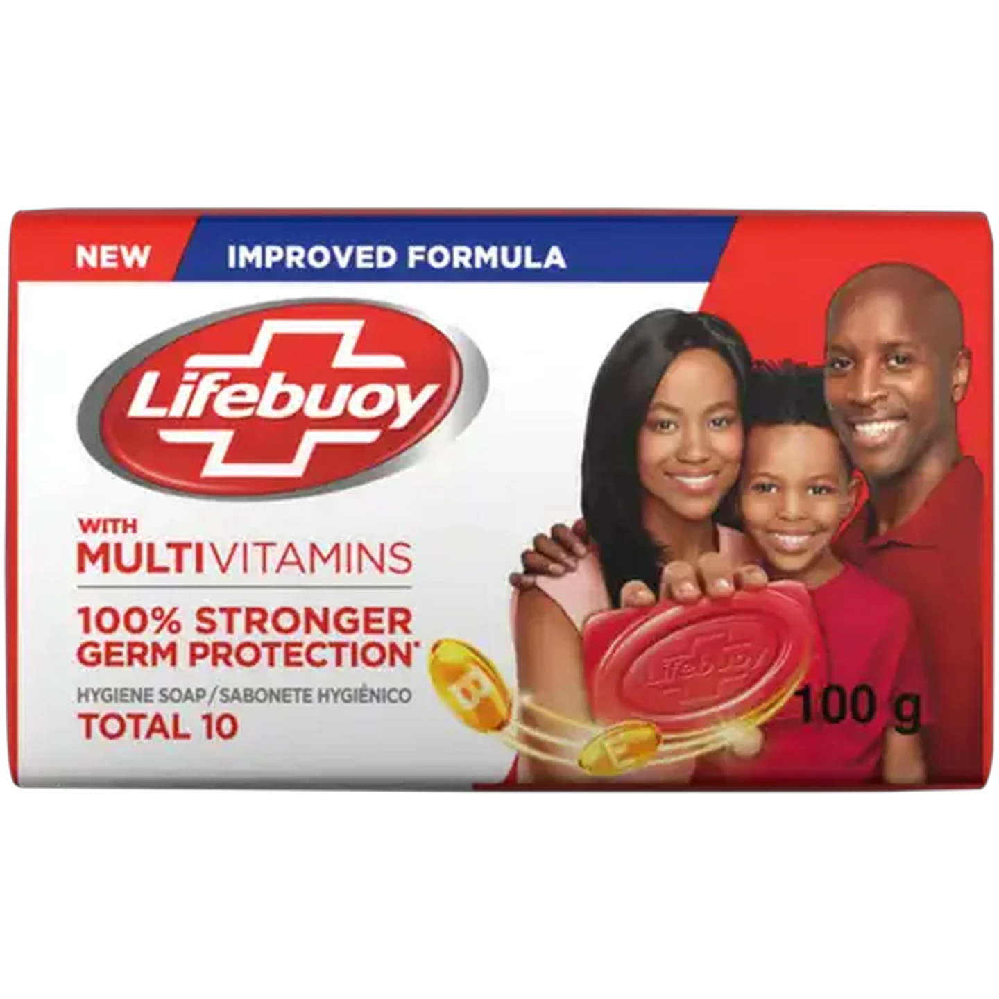 Image of Lifebuoy Total 10 Hygiene Soap Bar 100g