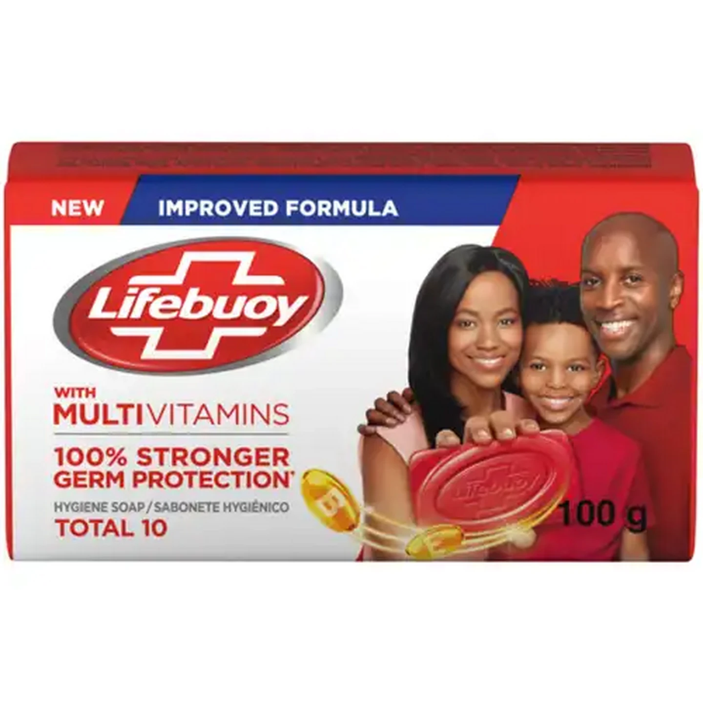 Image of Lifebuoy Total 10 Hygiene Soap Bar 100g