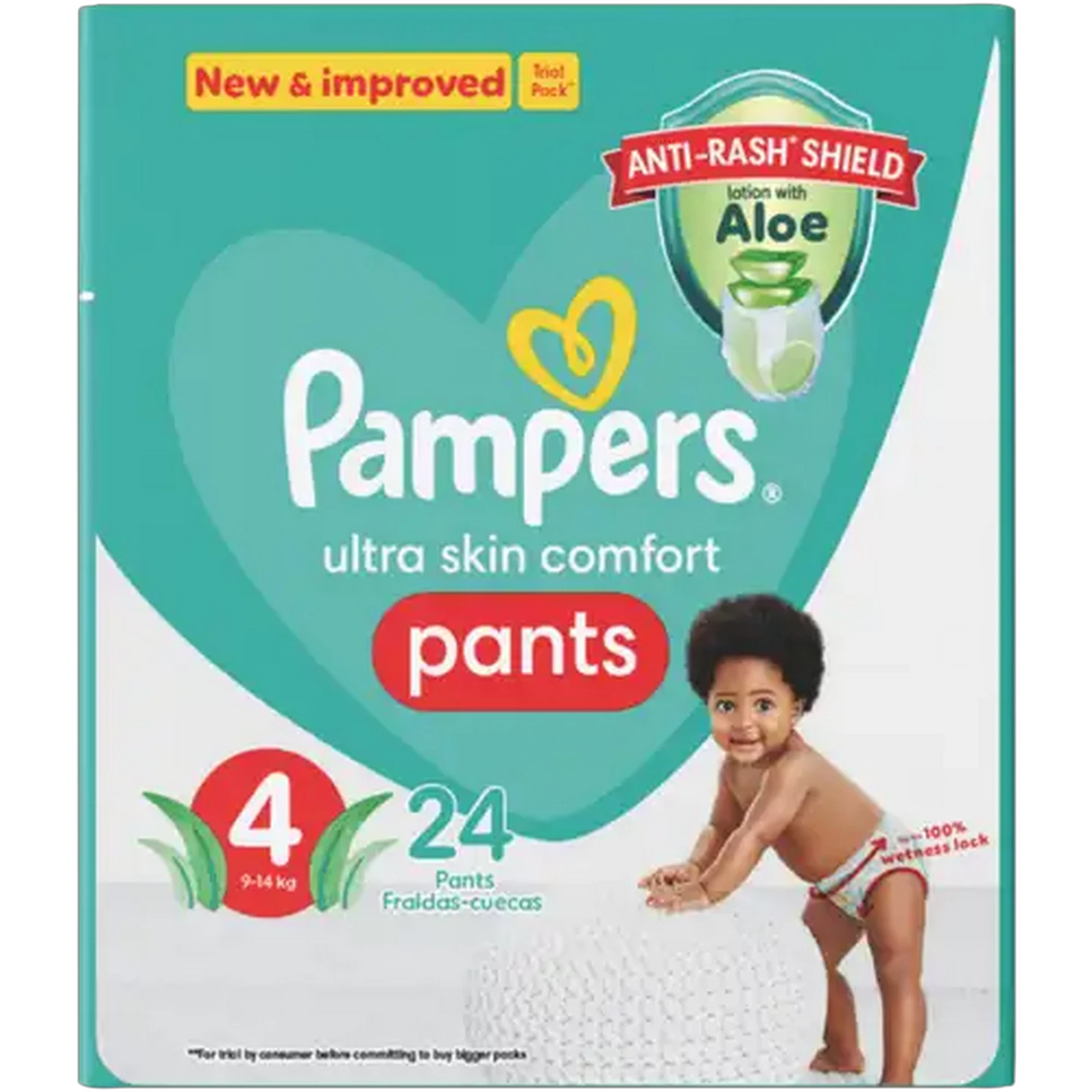 Image of Pampers Pants Active Fit Size 4 9-14kg Diapers 24 Pack