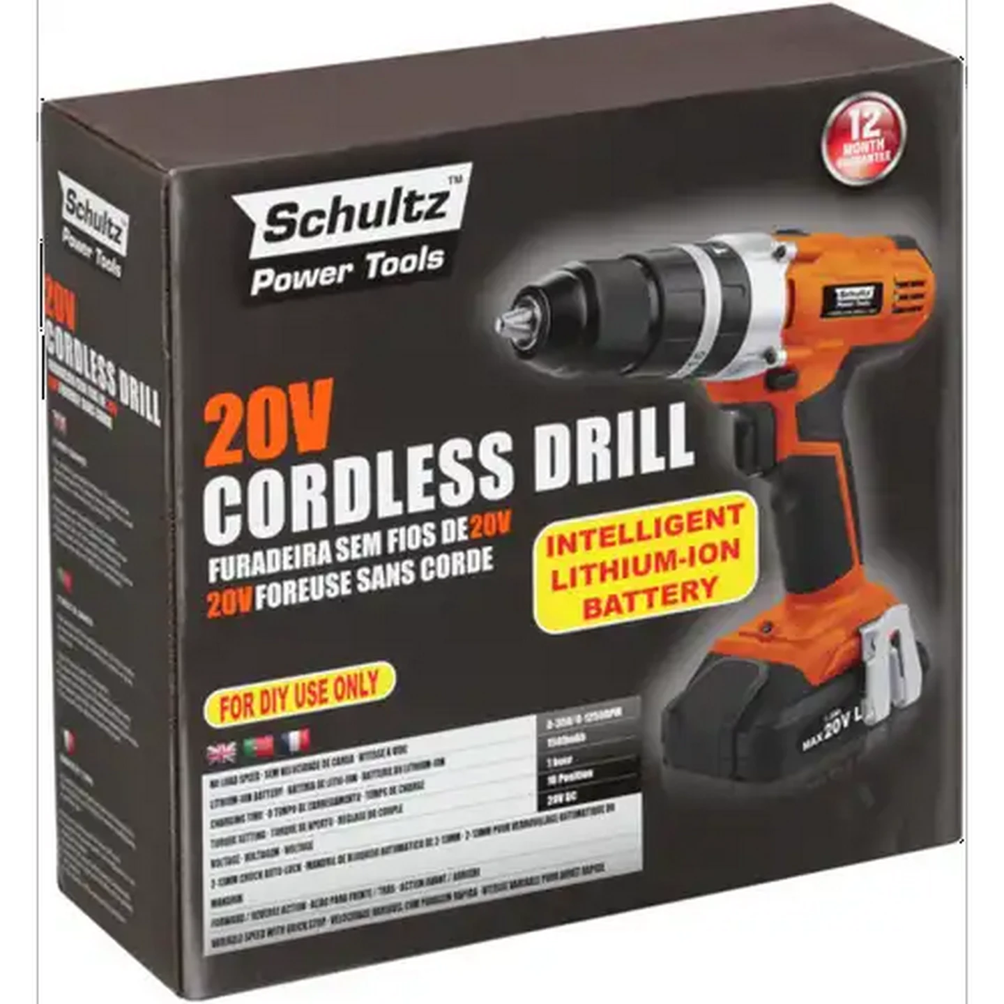 Image of Schultz Power Tools Cordless Drill 20V