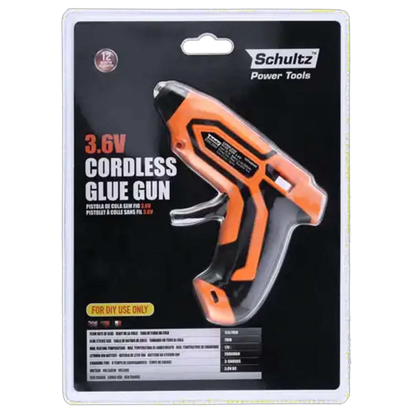 Image of Schultz 3.6V Cordless Glue Gun