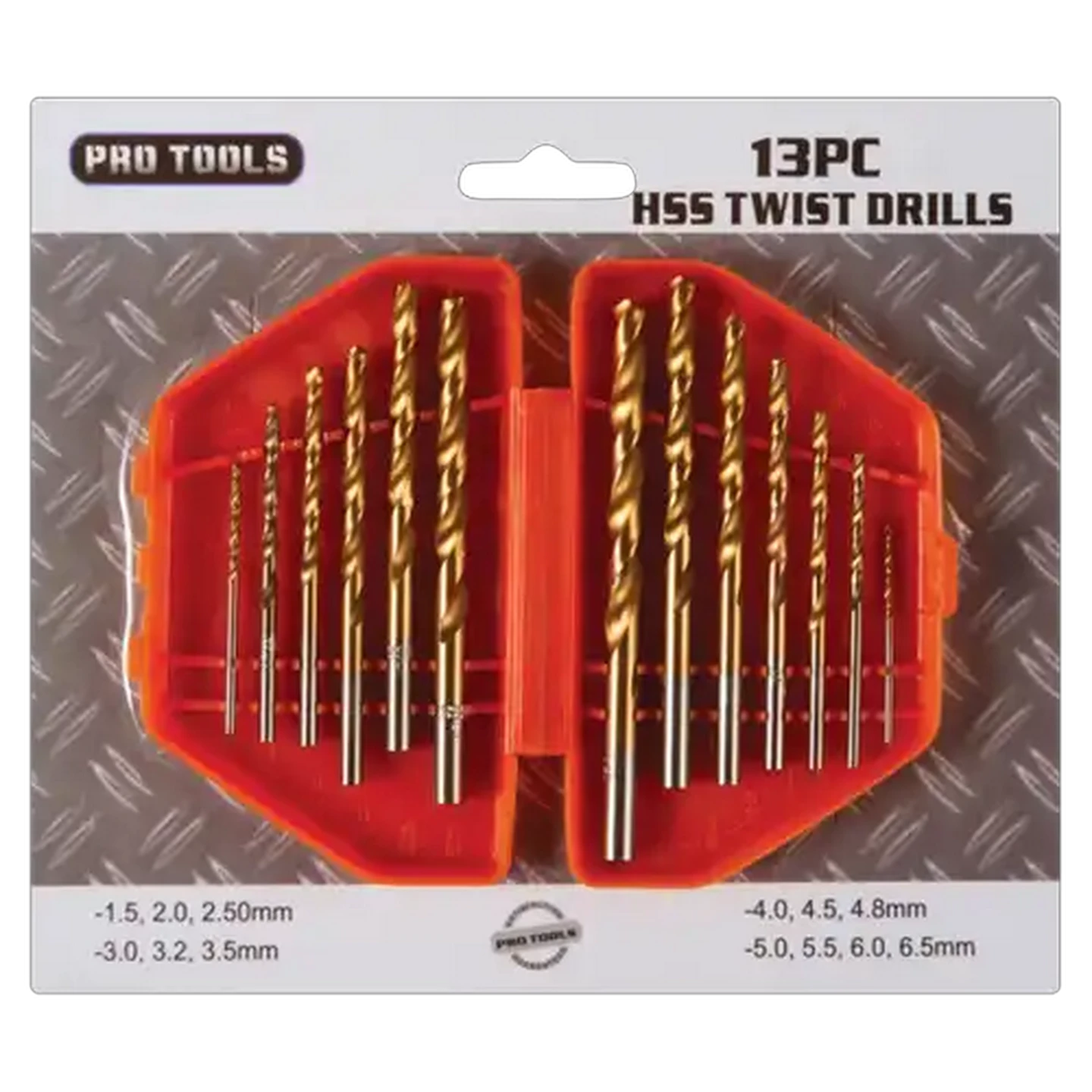 Image of Pro Tools HSS Twist Drill Bit Set 13 Piece