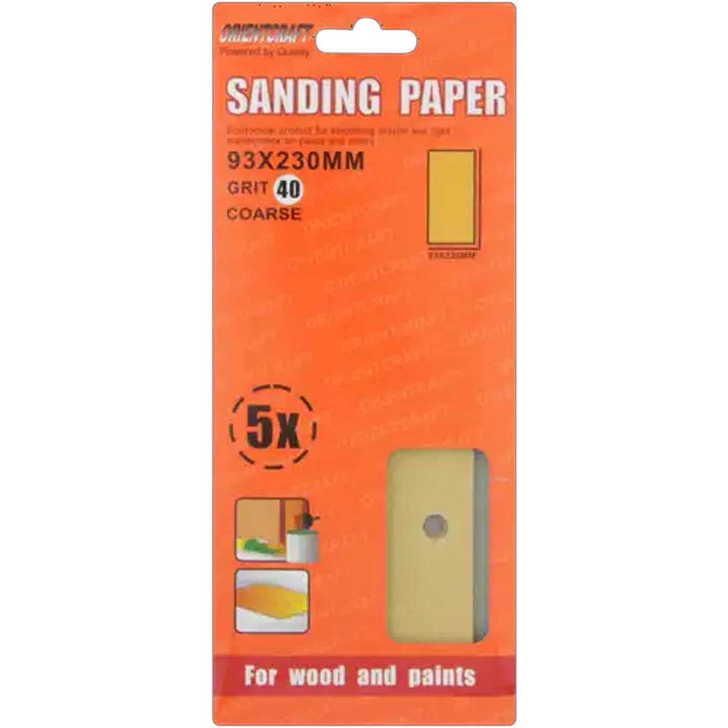Image of Pro Tools Coarse Sanding Paper 90 x 187mm