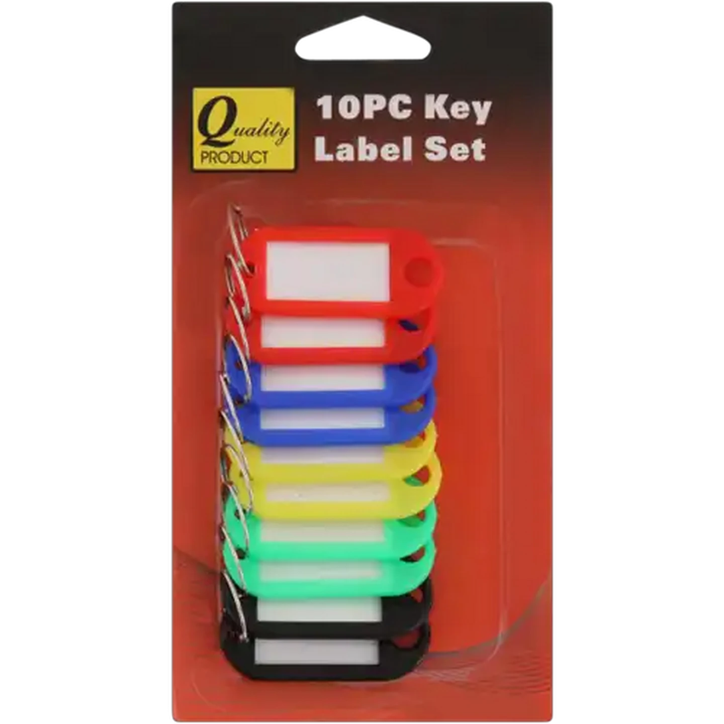 Image of Quality Assorted Key Labels 10 Pack (Colour May Vary)