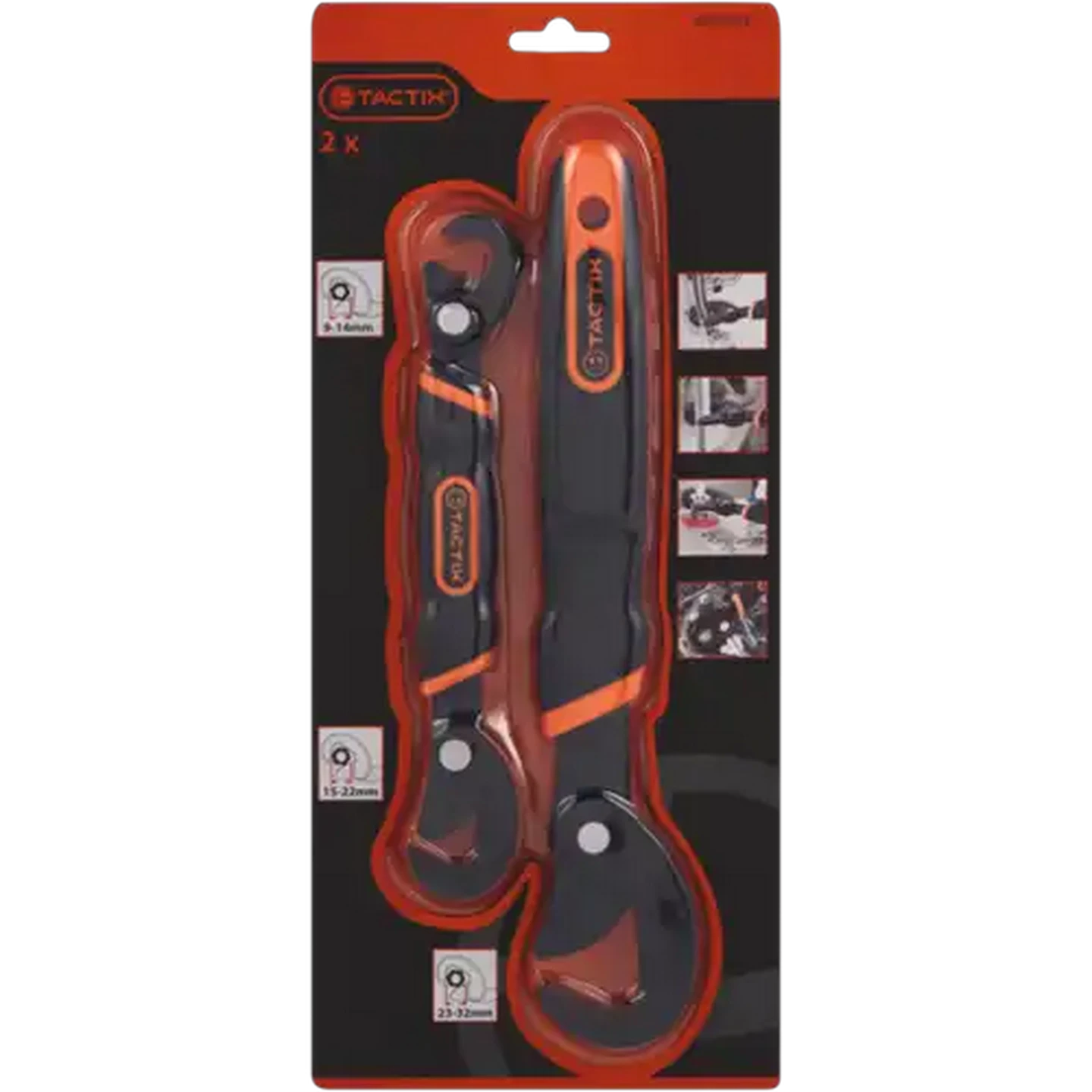 Image of Tactix Quick Snap Wrench Set 2 Pieces