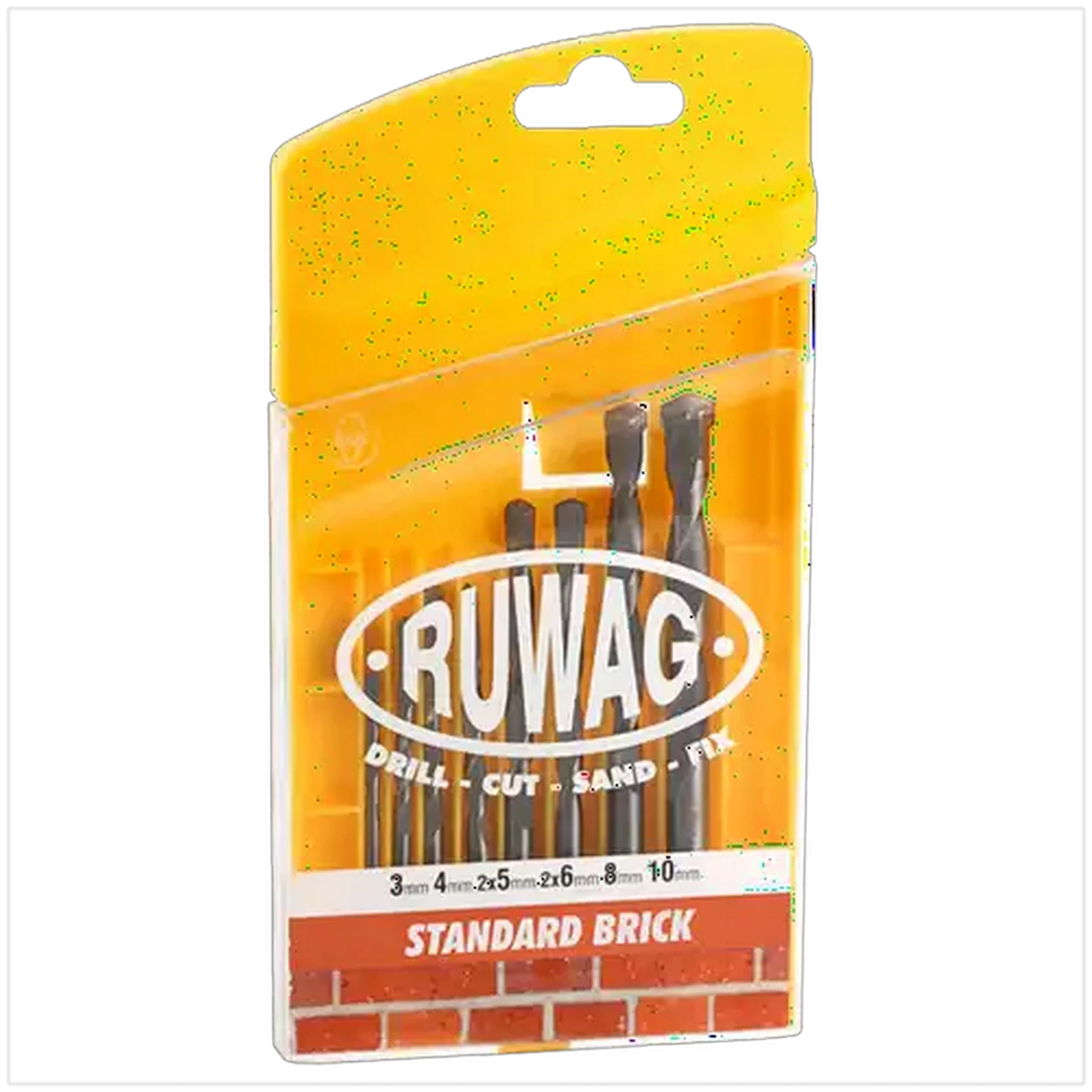 Image of Ruwag Standard Brick Drill Bit Set 8 Piece