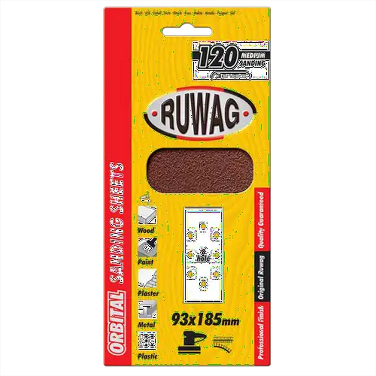P.FSQ special pup 板① Checkers Sixty60 | Ruwag P180 Orbital Velcro Sheet Abrasives 93 x
