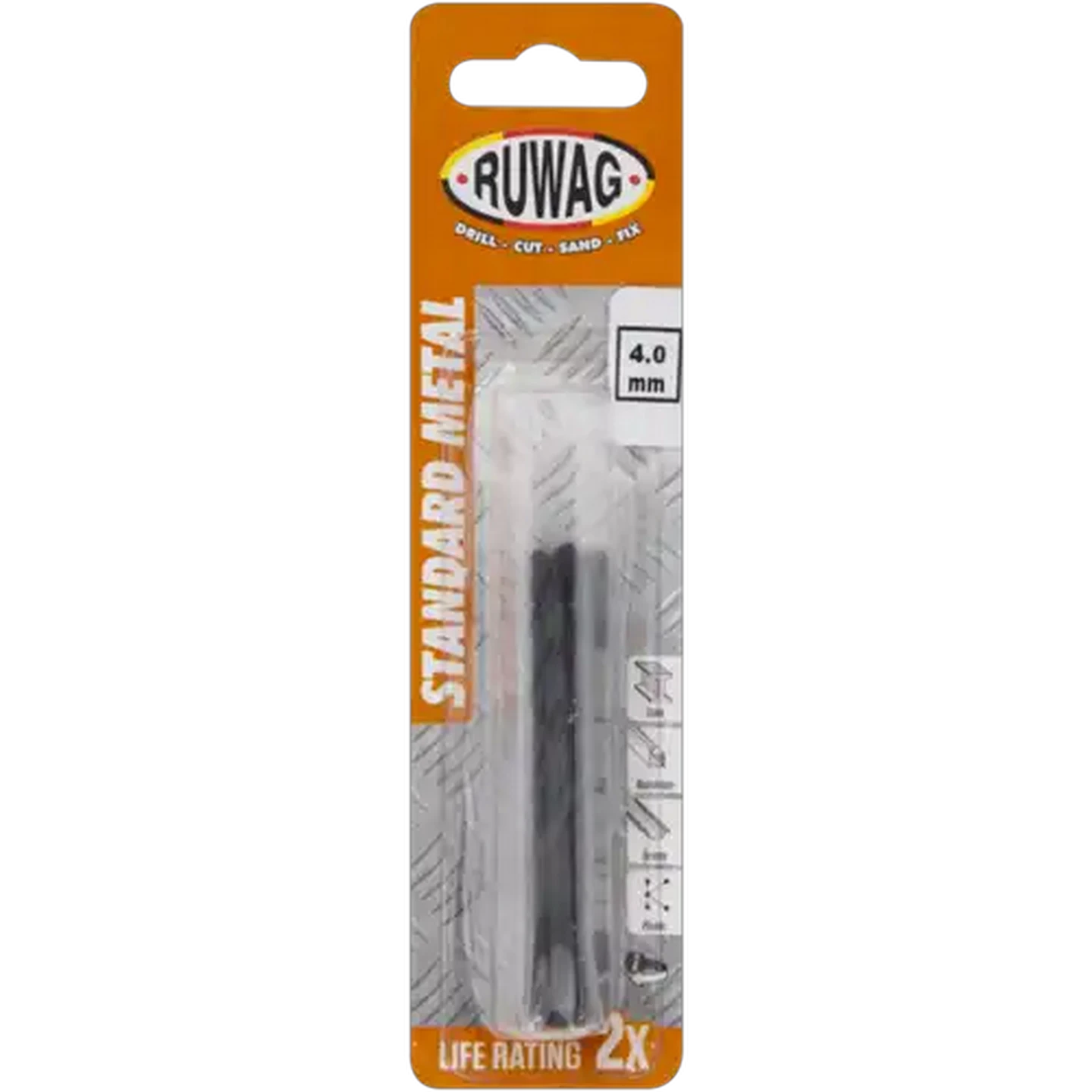 Image of Ruwag Standard Metal Drill Bit Set 4mm 5-Pack
