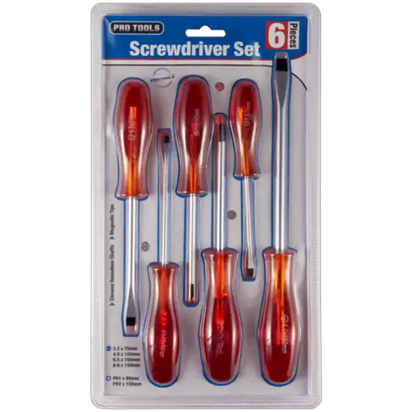 Image of Pro Tools Magnetic Tip Screwdriver Set 6 Piece