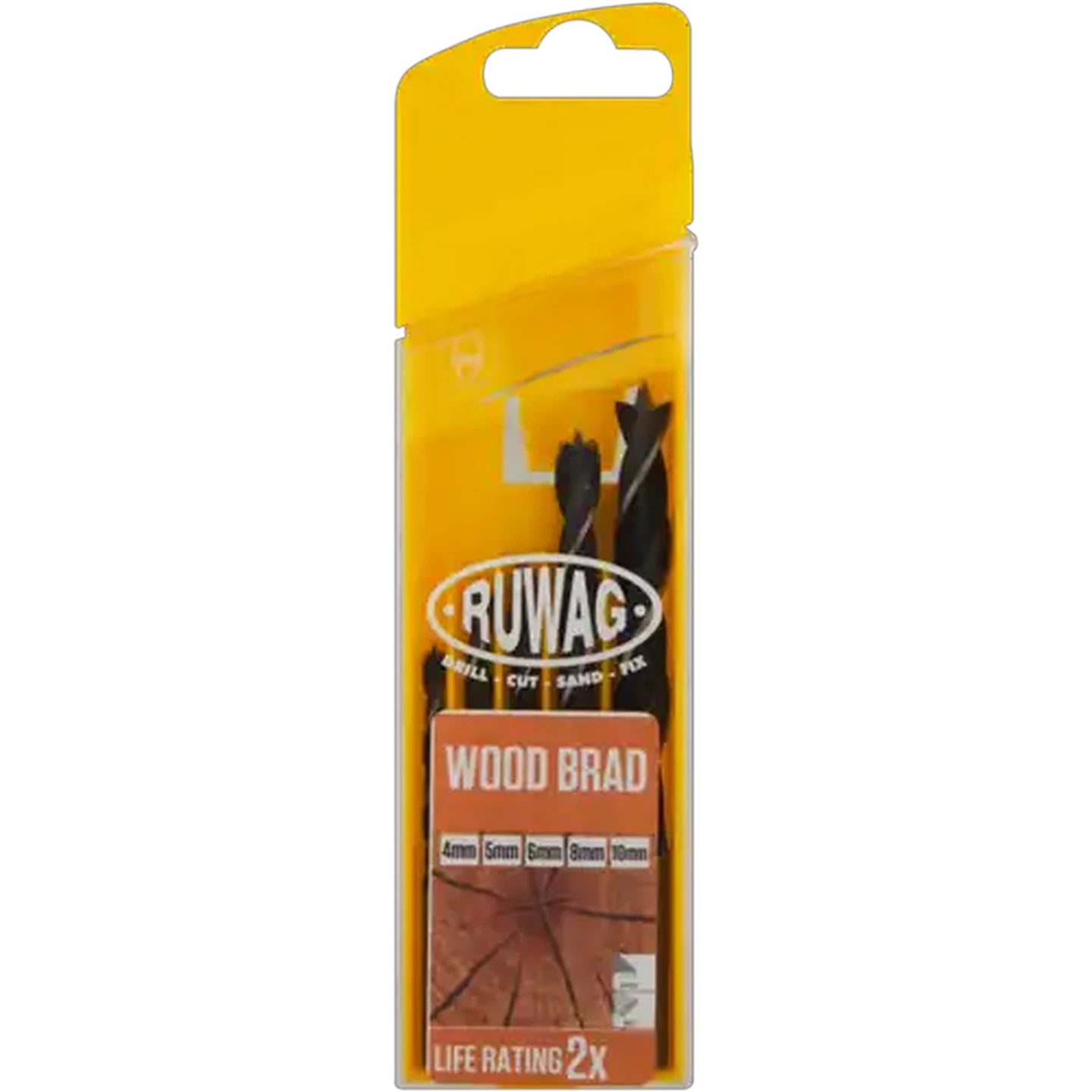 Image of Ruwag Wood Brad Drill Bit Set 5 Piece