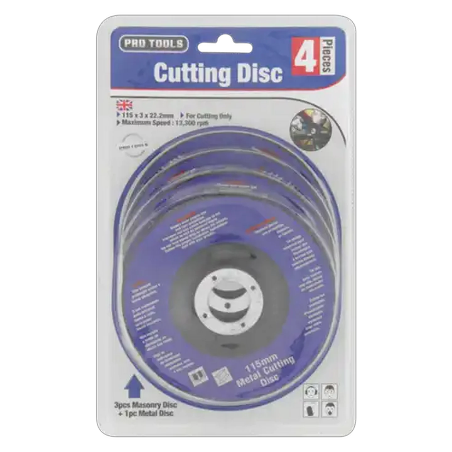 Image of Pro Tools Cutting Discs 4 Pieces (Type May Vary)
