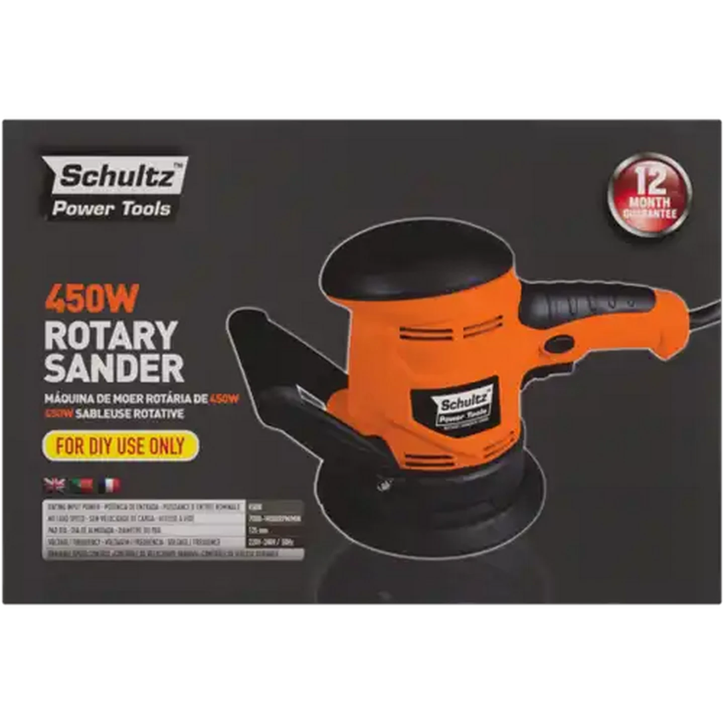 Image of Schultz Orange Rotary Sander 125mm
