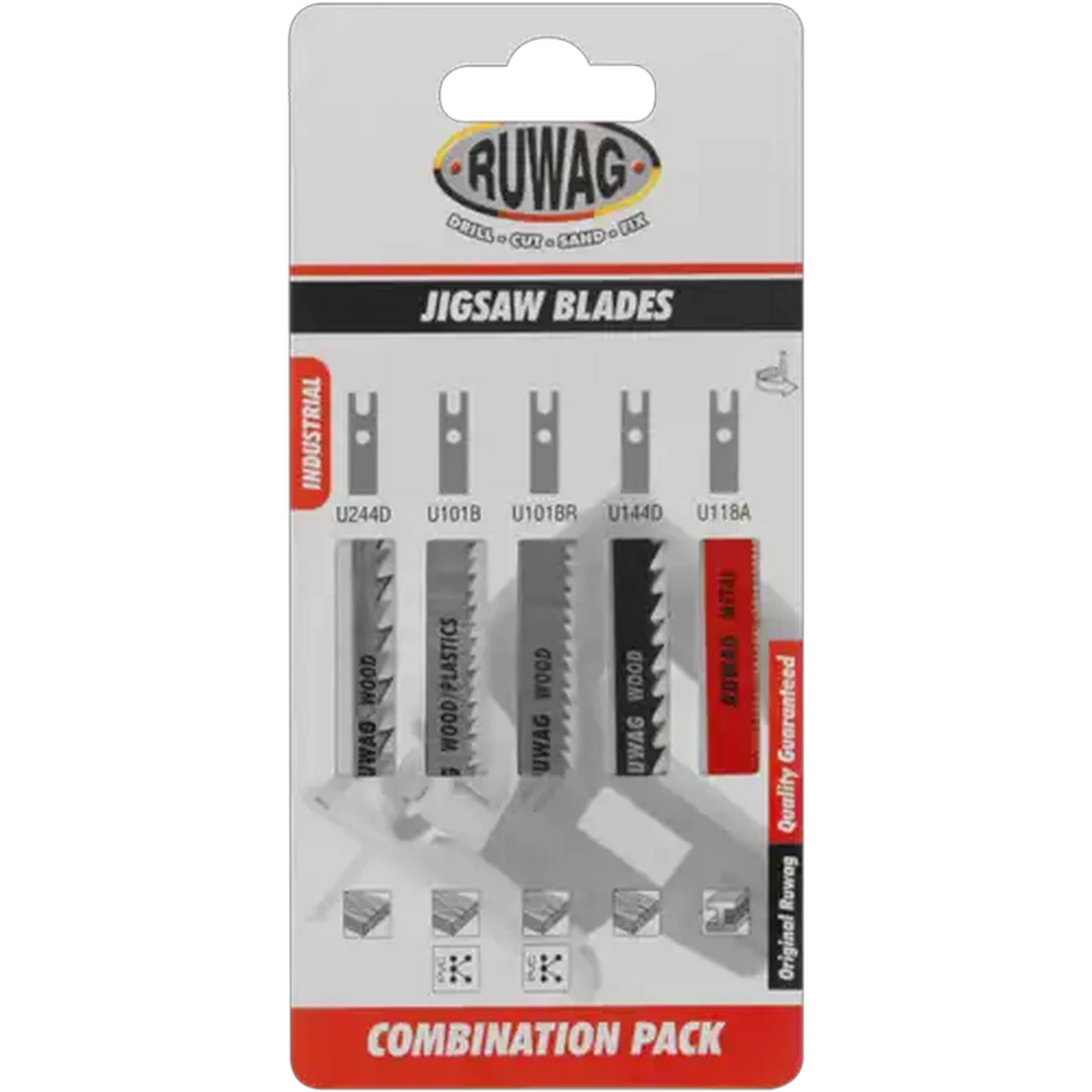 Image of Ruwag U-Shank Jigsaw Blade Combo Set 5 Piece