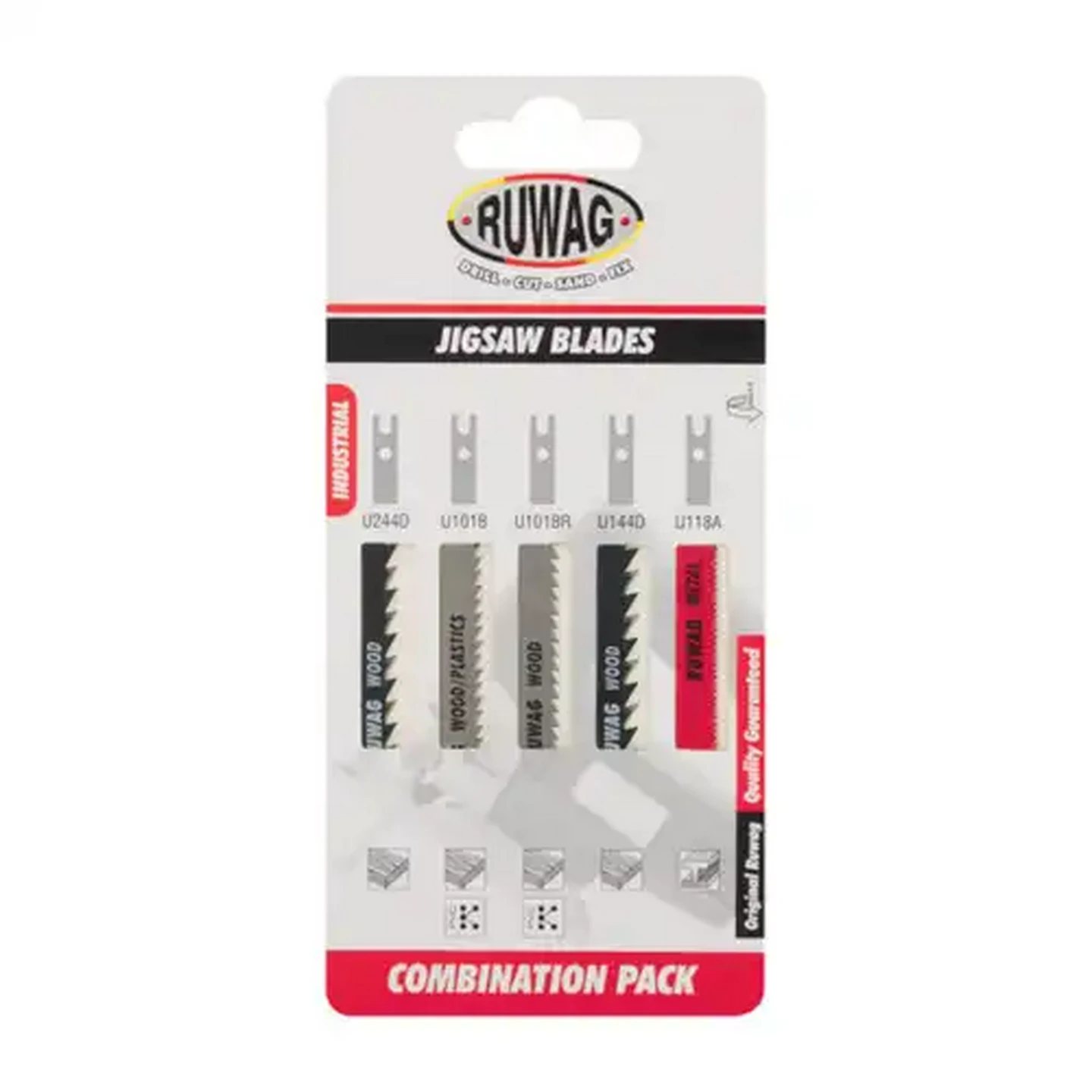 Image of Ruwag U-Shank Jigsaw Blade Combo Set 5 Piece