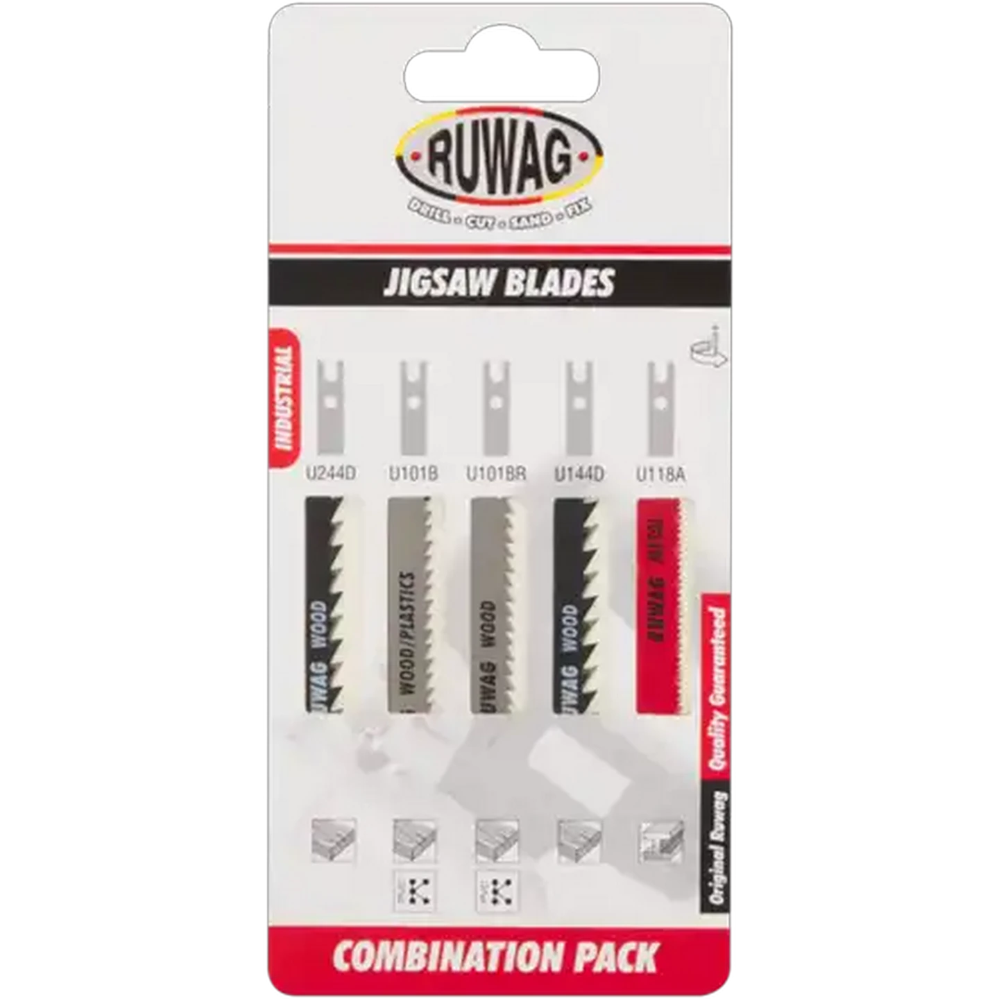 Image of Ruwag U-Shank Jigsaw Blade Combo Set 5 Piece
