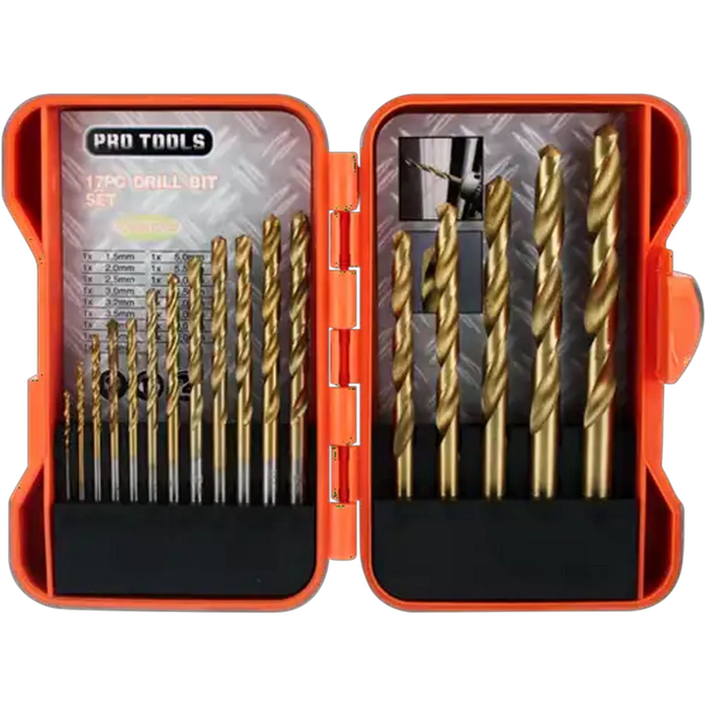 Image of Pro Tools Steel Drill Bit Set 17 Piece
