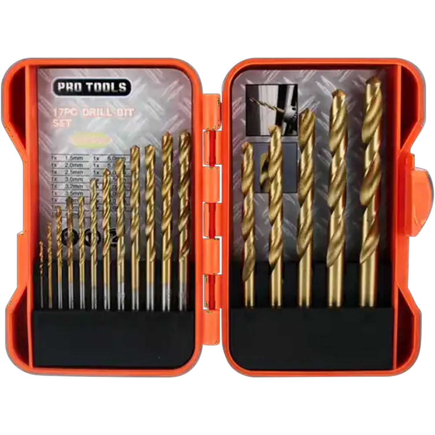 Image of Pro Tools Steel Drill Bit Set 17 Piece