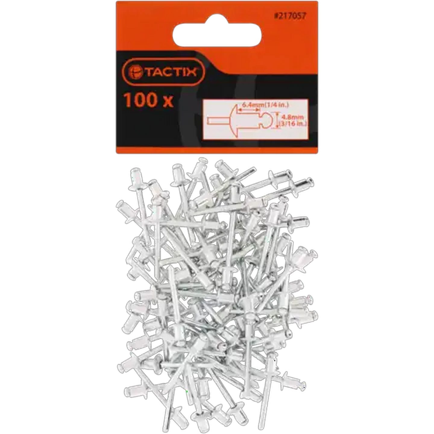 Image of Tactix Rivet Nails 4.8mm 100 Pack
