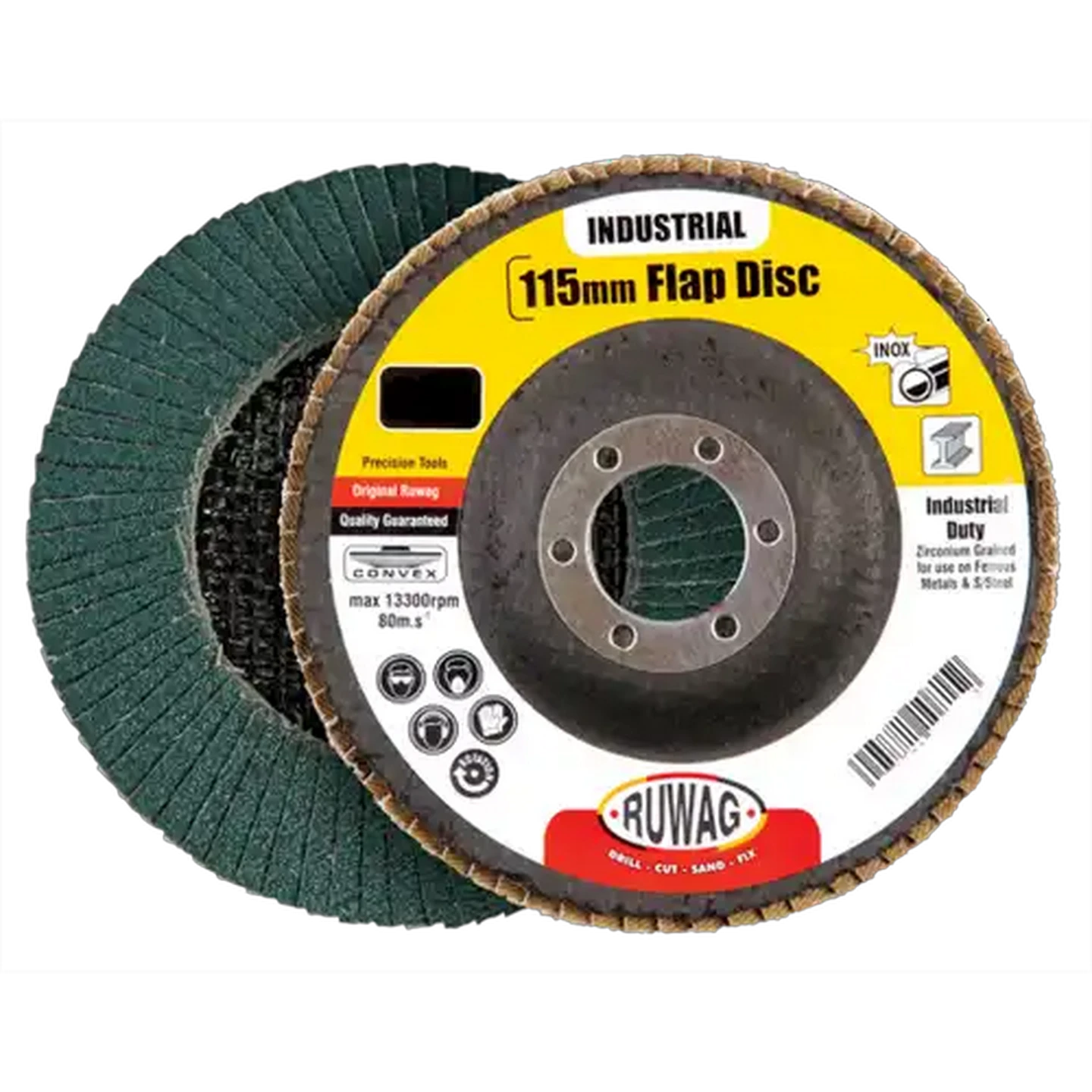 Image of Ruwag Flap Disc Abrasive 115mm P40