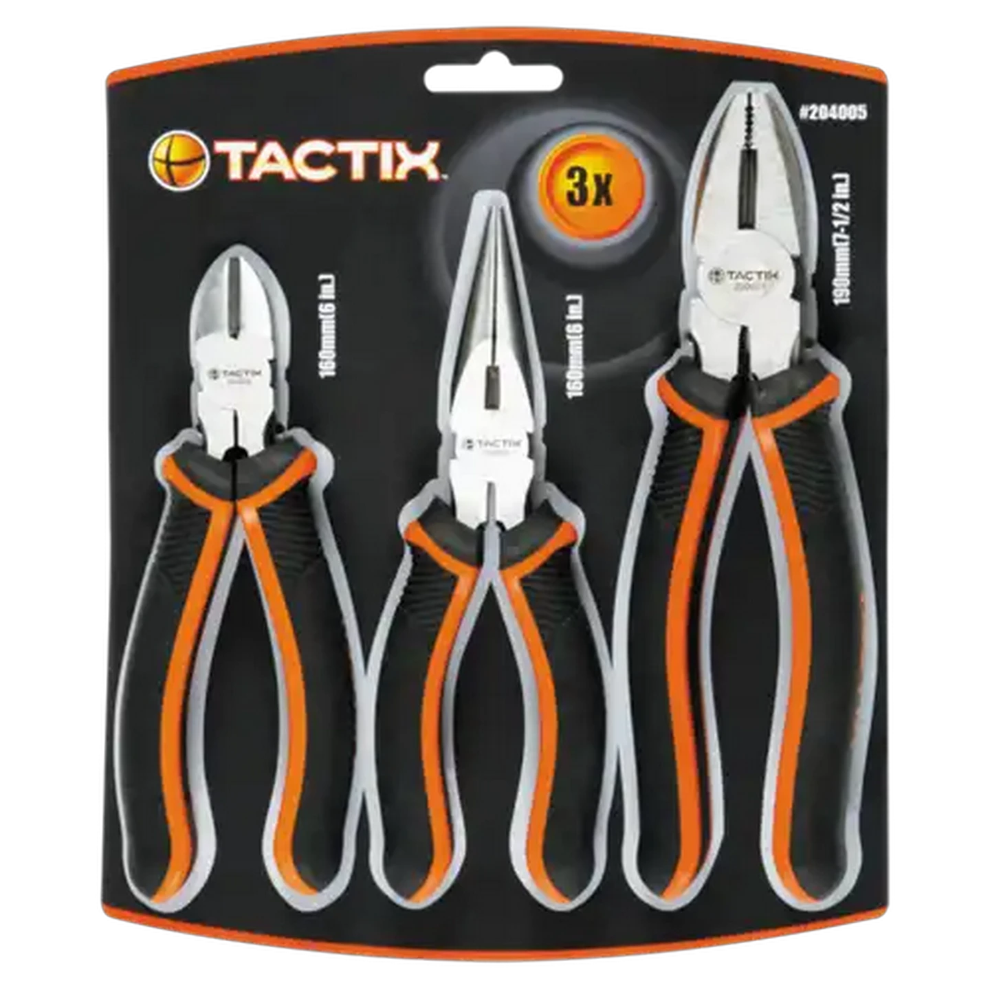 Image of Tactix Pliers Set 3 Piece
