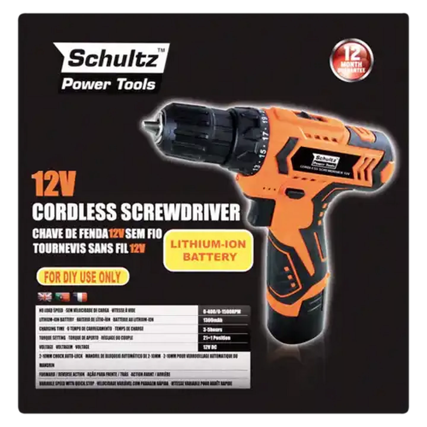 Image of Schultz Cordless Screwdriver 12V