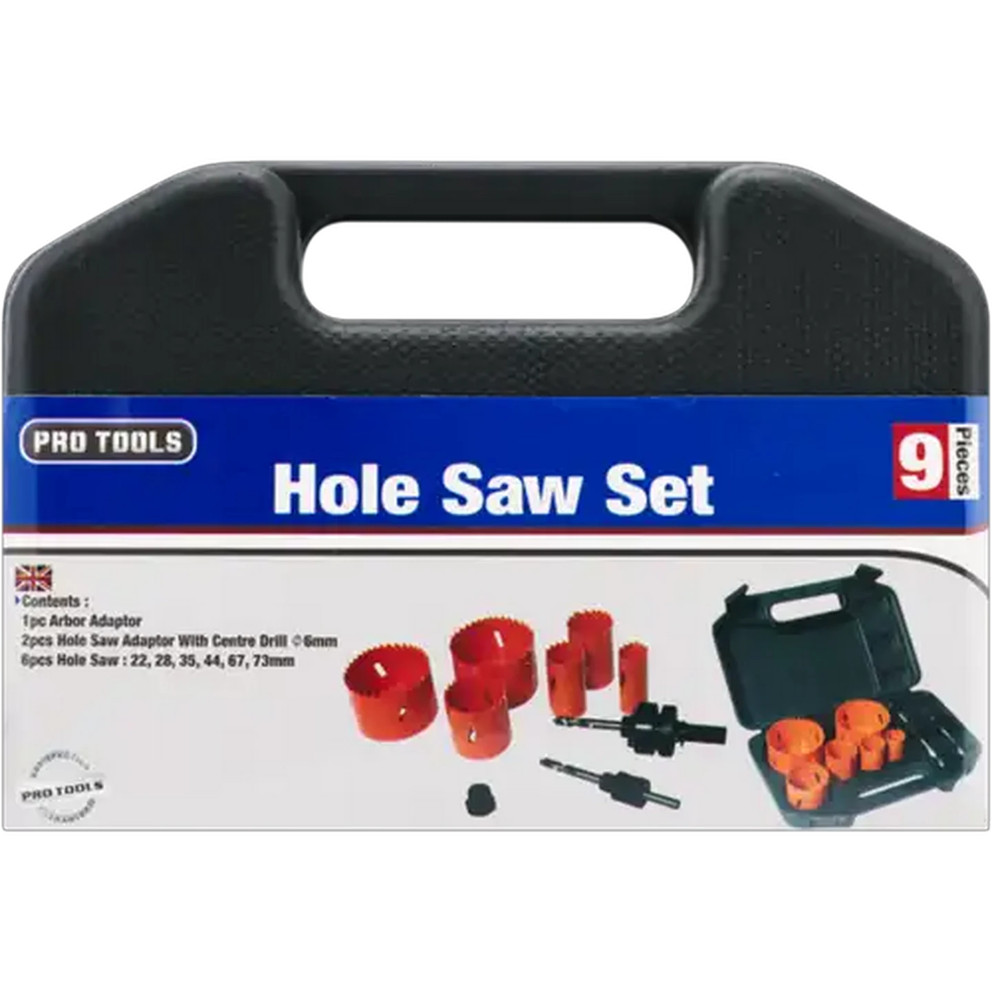 Image of Pro Tools Hole Saw Set 9 Piece