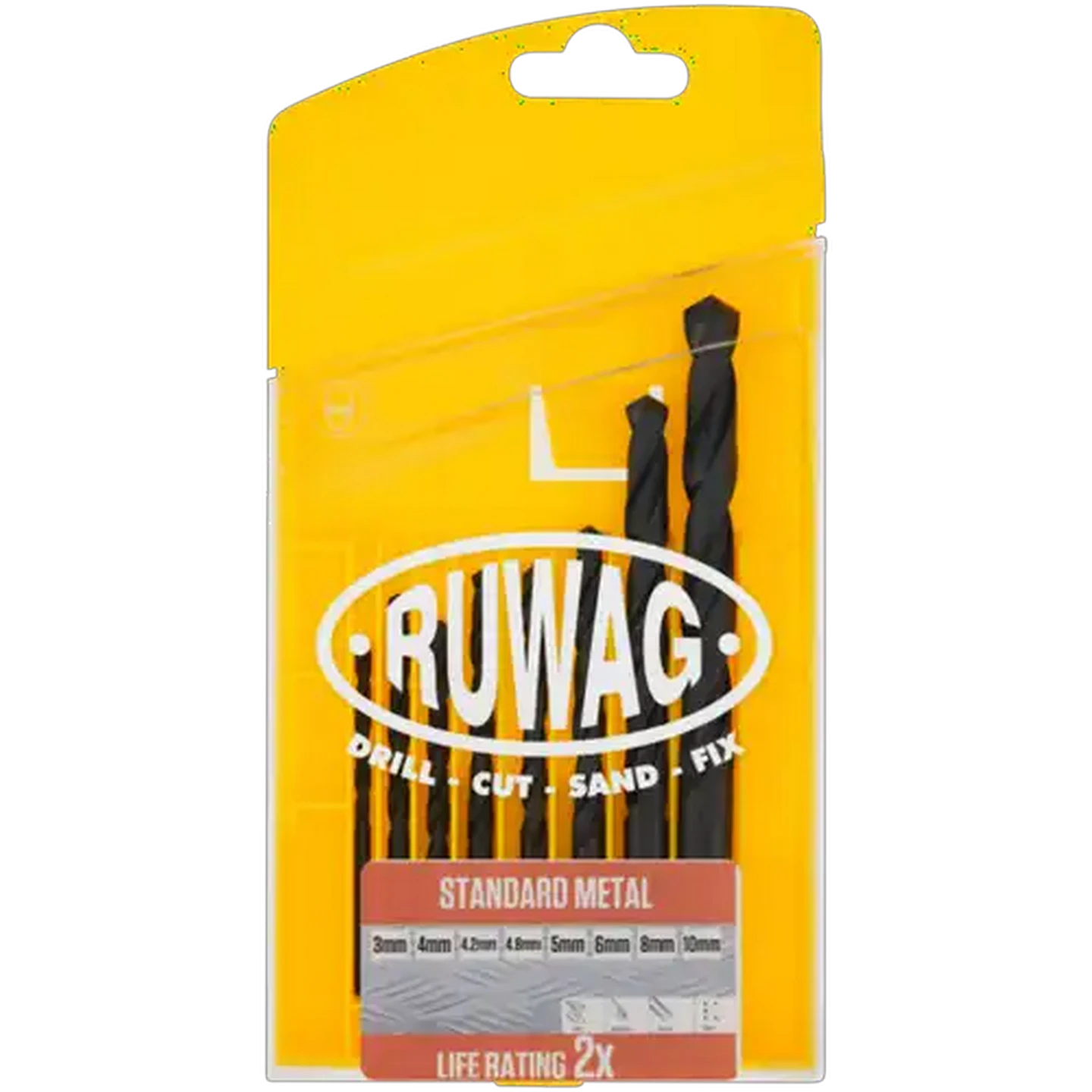 Image of Ruwag Standard Metal Drill Bit Set 8 Piece