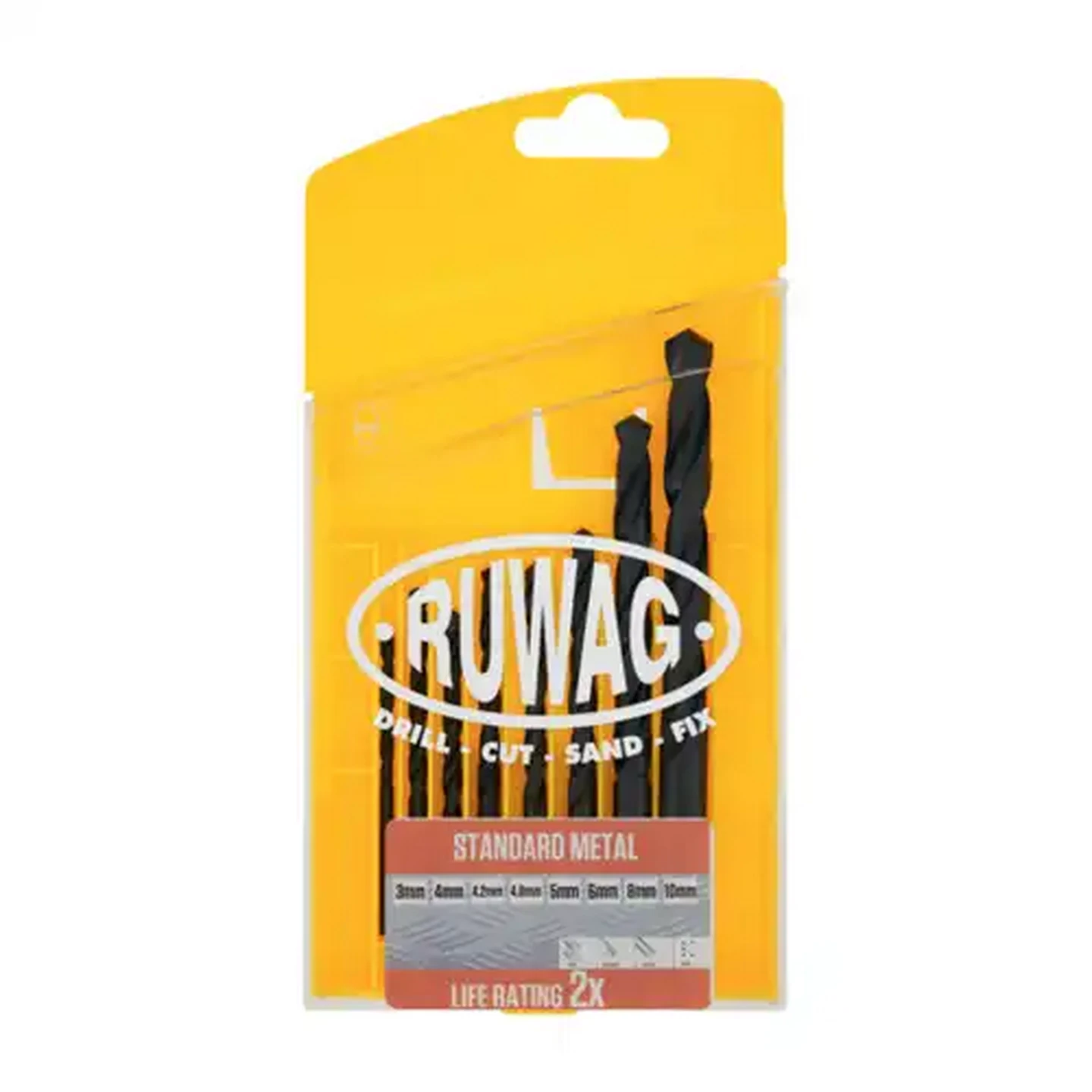 Image of Ruwag Standard Metal Drill Bit Set 8 Piece