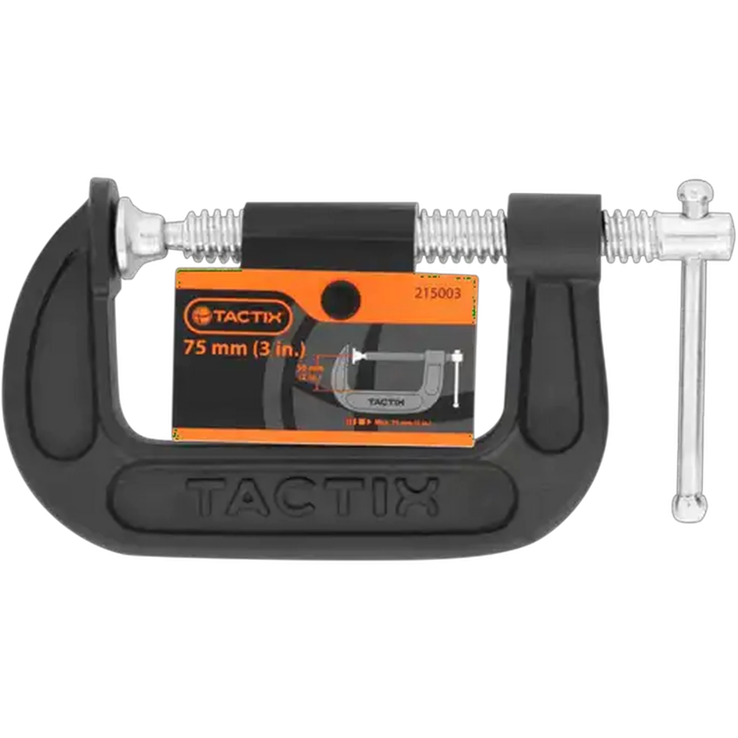 Image of Tactix Heavy Duty C-Clamp 75mm