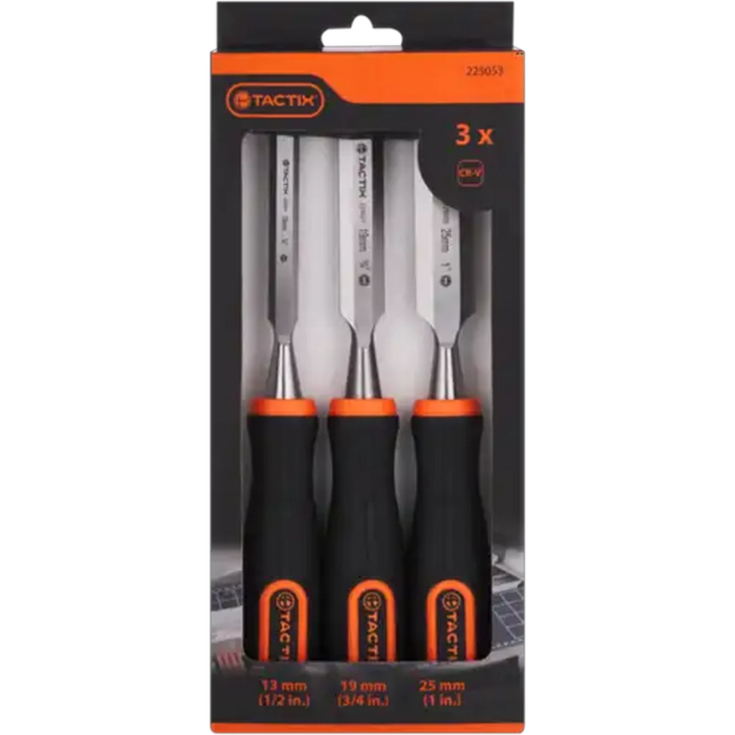 Image of Tactix Wood Chisel Set 3 Pieces