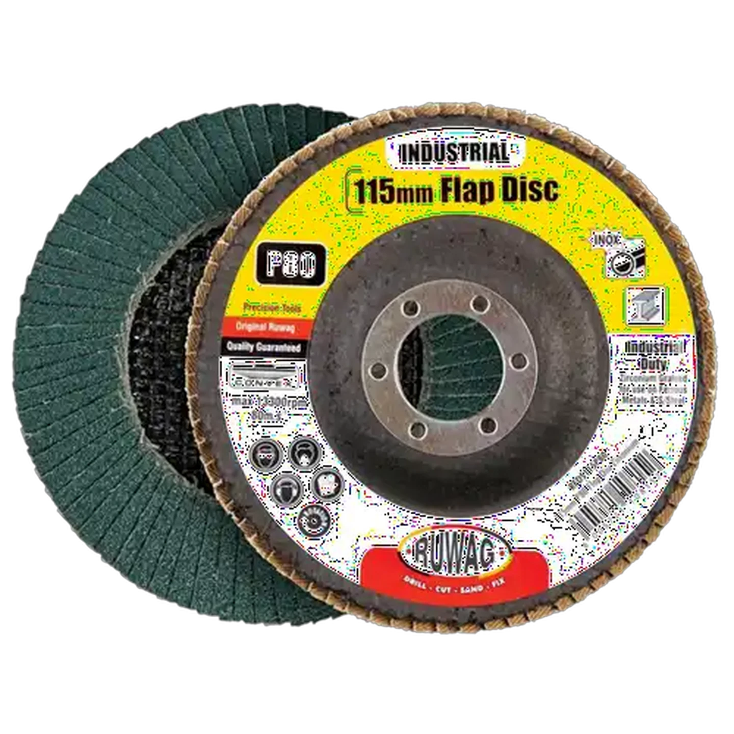 Image of Ruwag Flap Disc Abrasive 115mm P120
