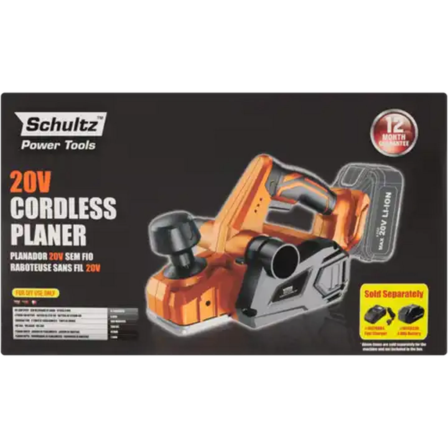 Image of Schultz Cordless Planer 20V