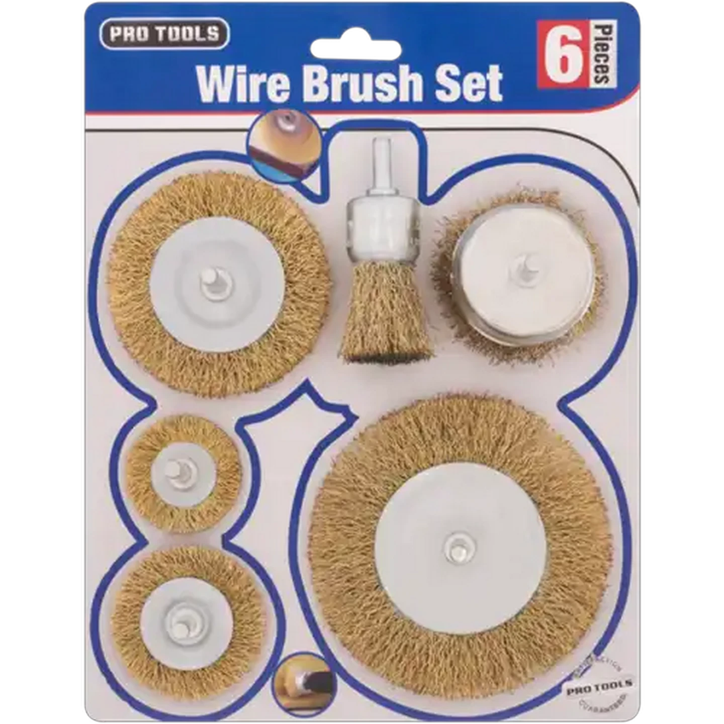 Image of Pro Tools Wire Brush Set 6 Piece