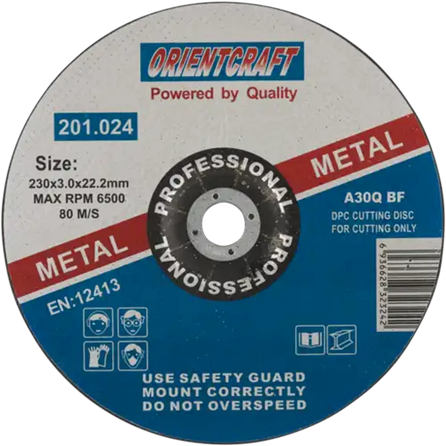 Image of Orientcraft Steel Cutting Disc 230mm