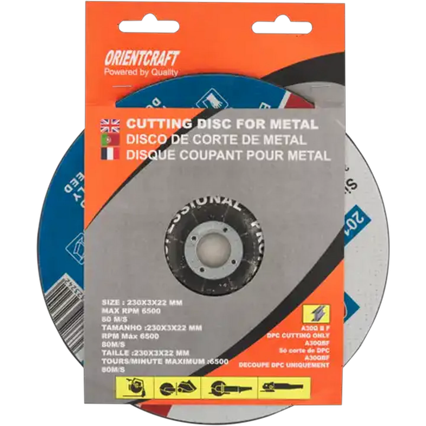 Image of Orientcraft Steel Cutting Disc 230mm