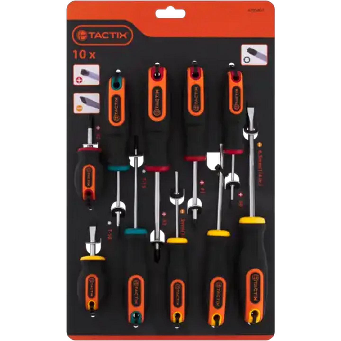 Image of Tactix Screwdriver Set 10 Piece