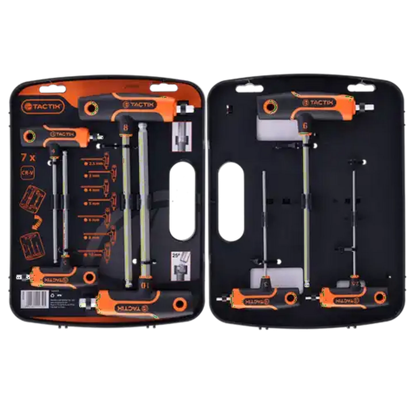 Image of Tactix T-Handle Hex Key 7 Piece