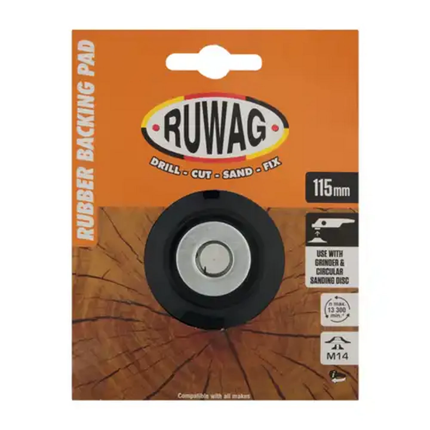 Image of Ruwag Rubber Backing Pad 115mm