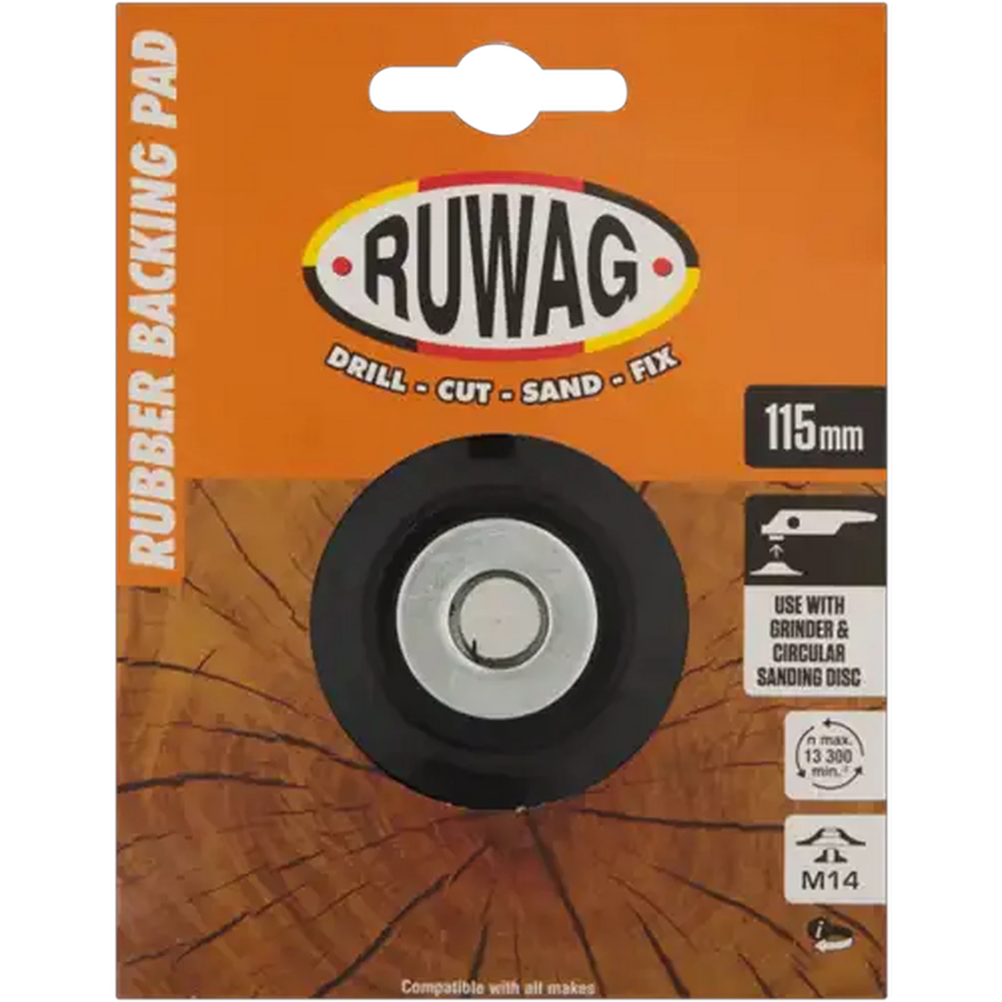 Image of Ruwag Rubber Backing Pad 115mm