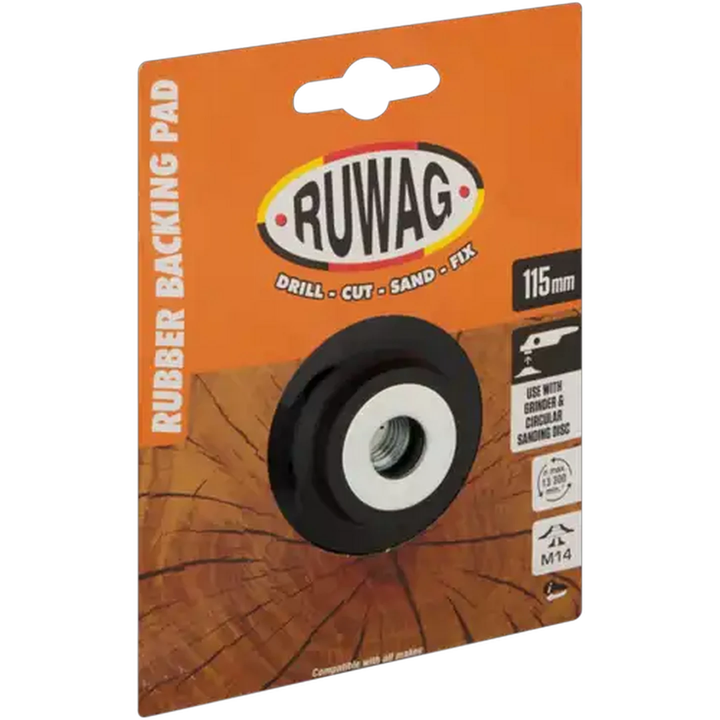 Image of Ruwag Rubber Backing Pad 115mm