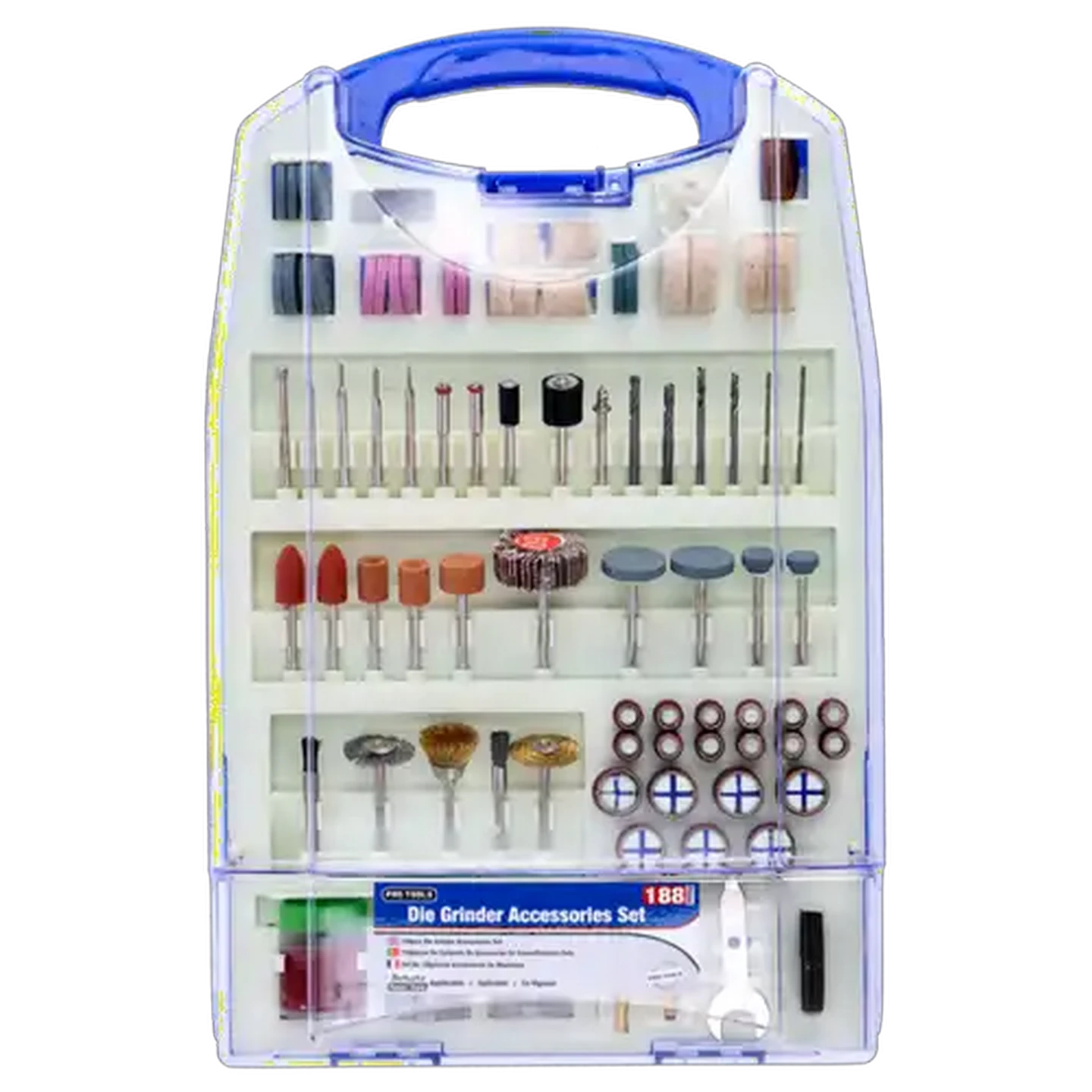 Image of Pro Tools Die Grinder Accessories Set 188 Piece