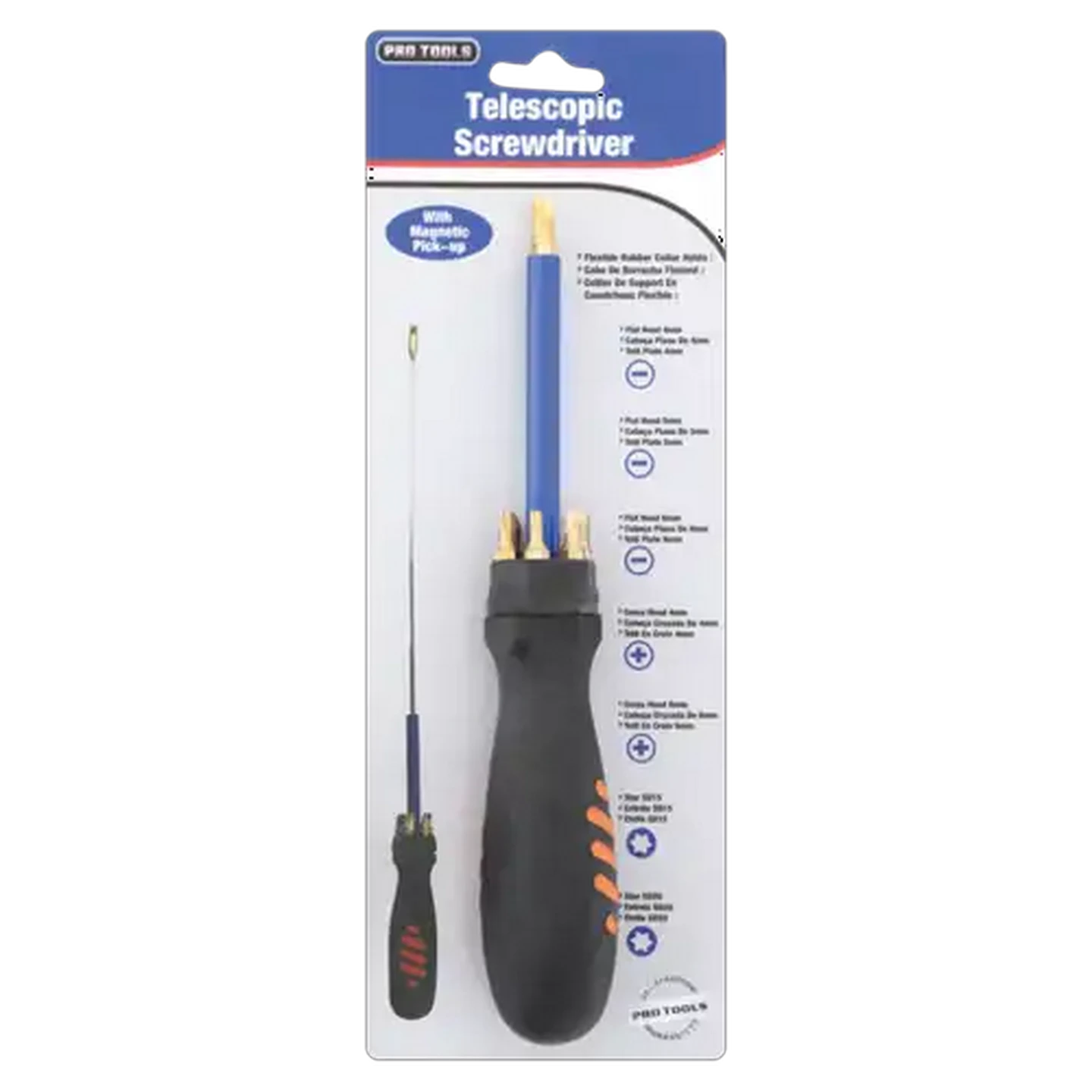 Image of Pro Tools Telescopic Screwdriver Set 8 Piece