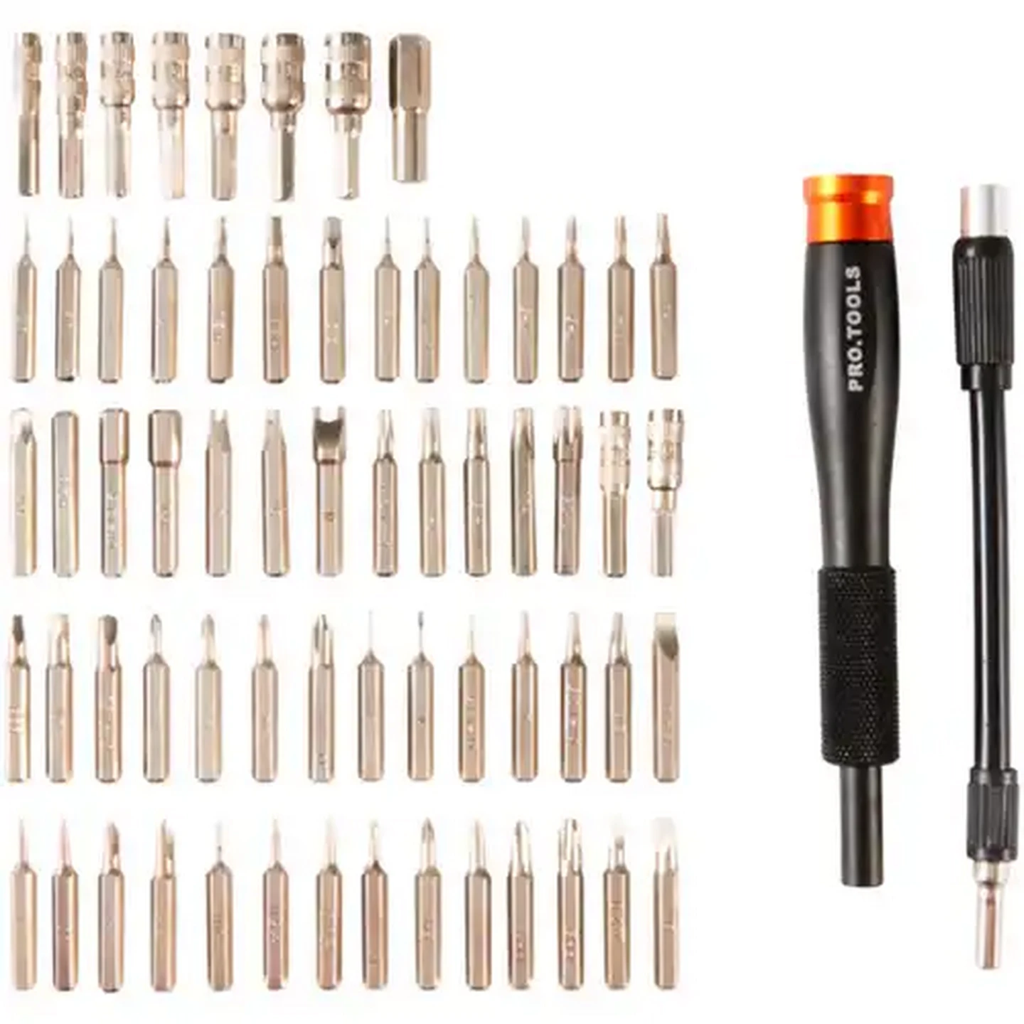 Image of Pro Tools Black Precision Screwdriver Tool Set 66 Piece