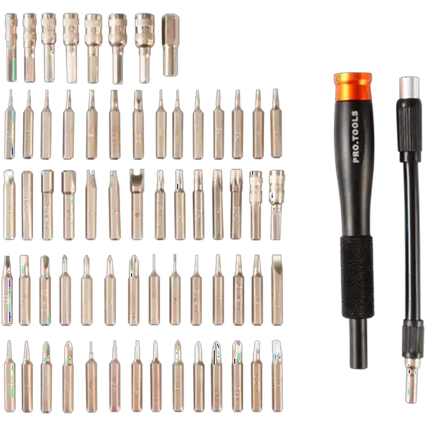 Image of Pro Tools Black Precision Screwdriver Tool Set 66 Piece