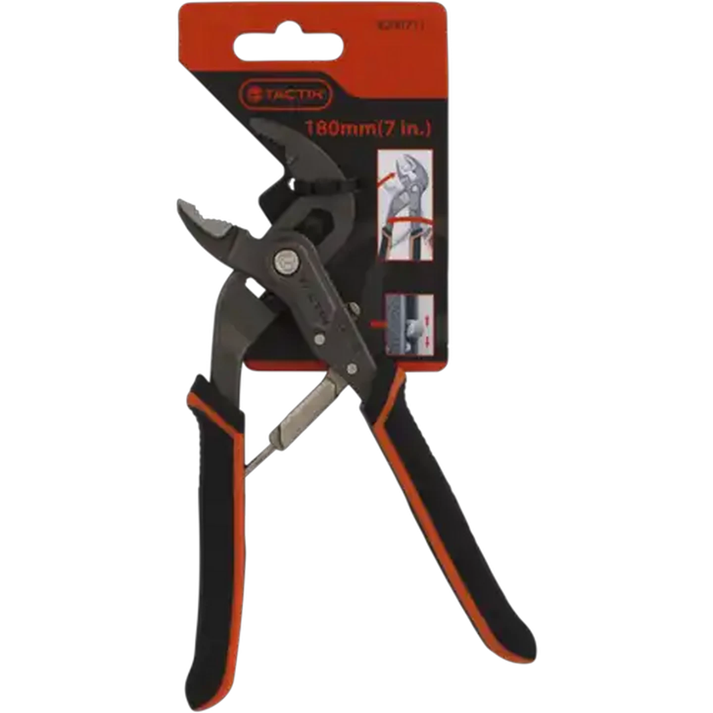 Image of Tactix Black Groove Joint Pliers 180mm
