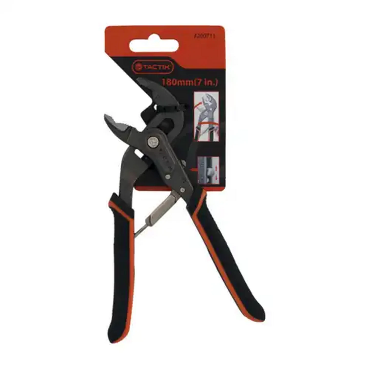 Image of Tactix Black Groove Joint Pliers 180mm
