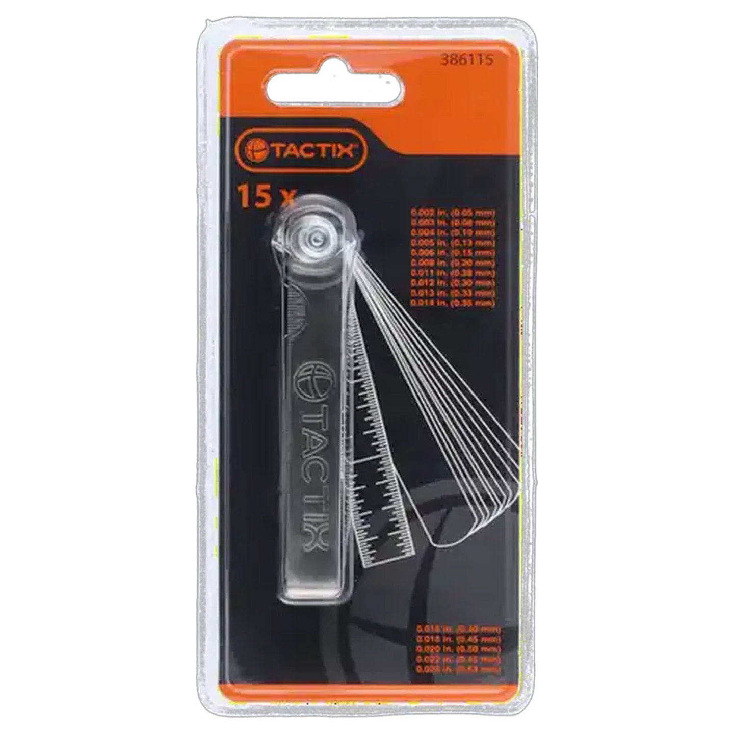 Image of Tactix Feeler Gauge 15 Piece